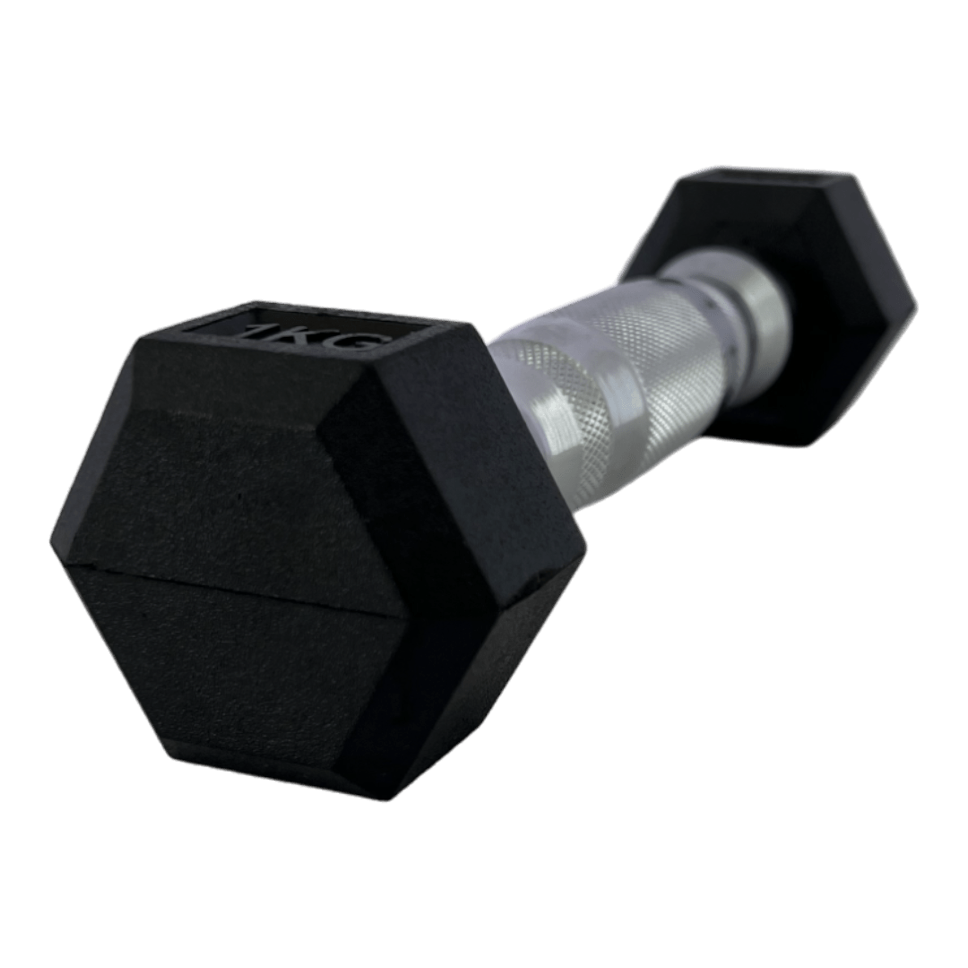 Гантель шестигранная обрезиненная HouseFit 1 кг - Riada