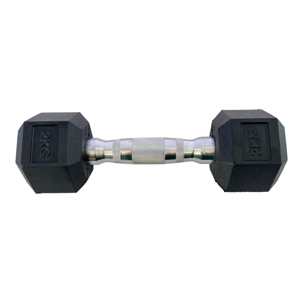 Гантель шестигранная обрезиненная HouseFit 2 кг