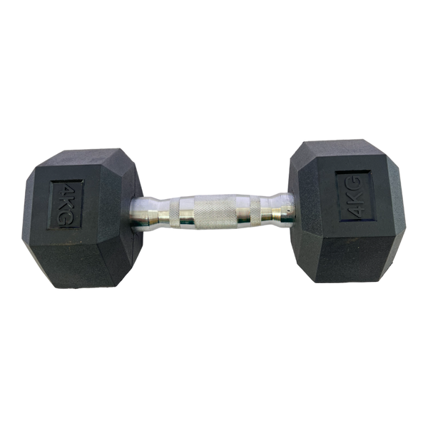 Гантель шестигранная обрезиненная HouseFit 4 кг