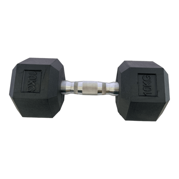 Гантель шестигранная обрезиненная HouseFit 10 кг - Riada