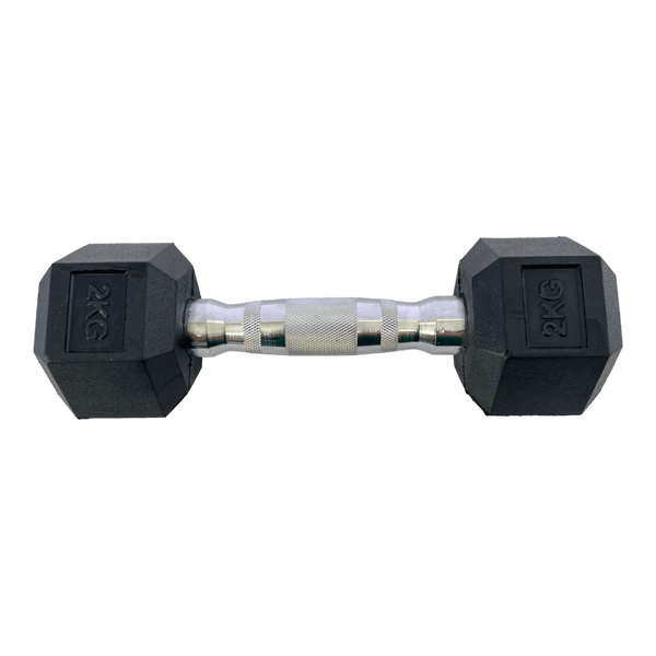 Гантель шестигранная обрезиненная HouseFit 2 кг - Riada