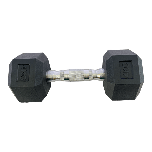 Гантель шестигранная обрезиненная HouseFit 4 кг - Riada